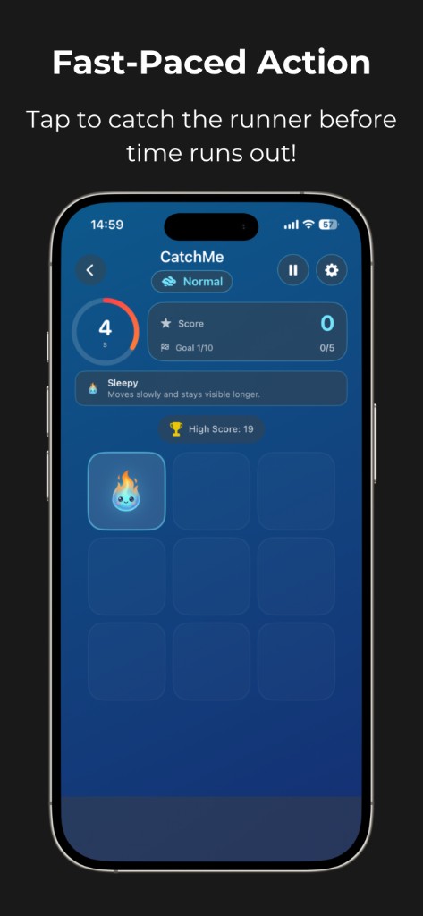 CatchMe screen 2