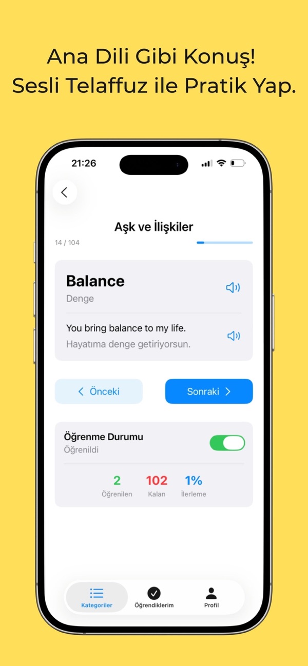 English Pro screen 3