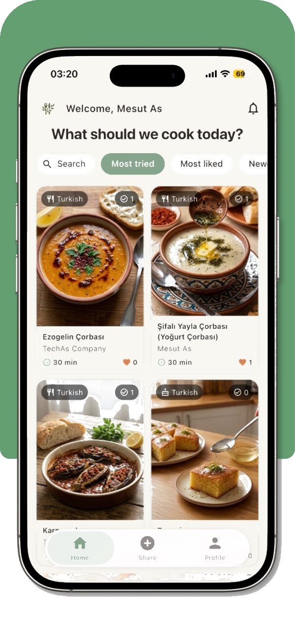 TryMeal screen 1