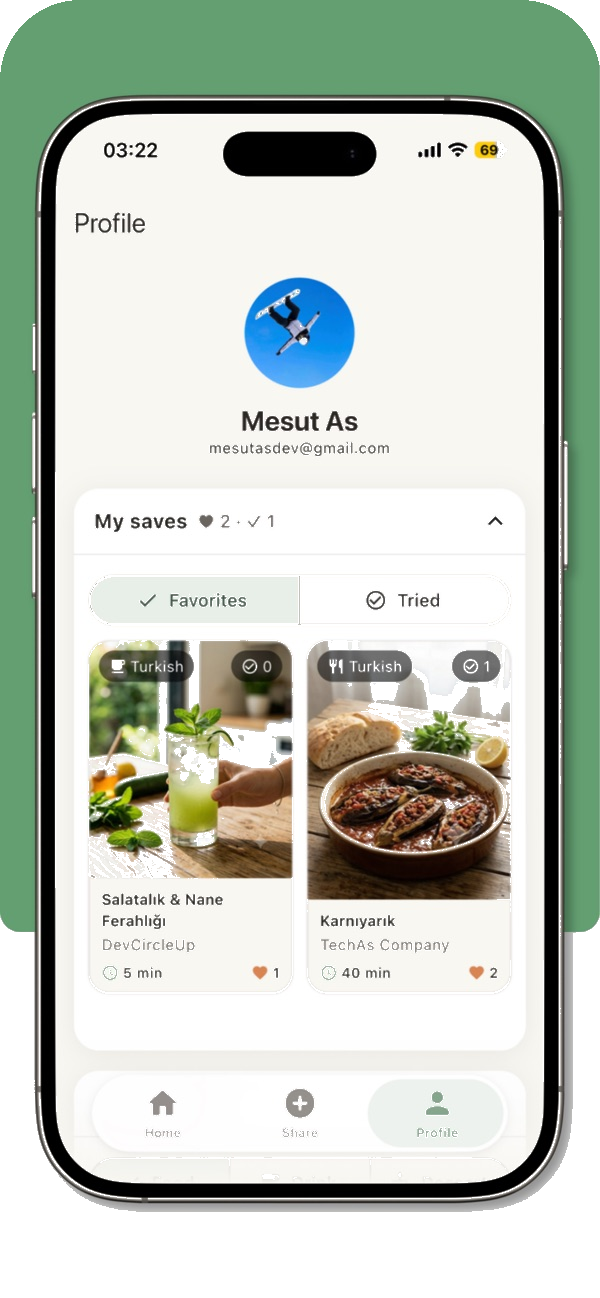 TryMeal screen 3